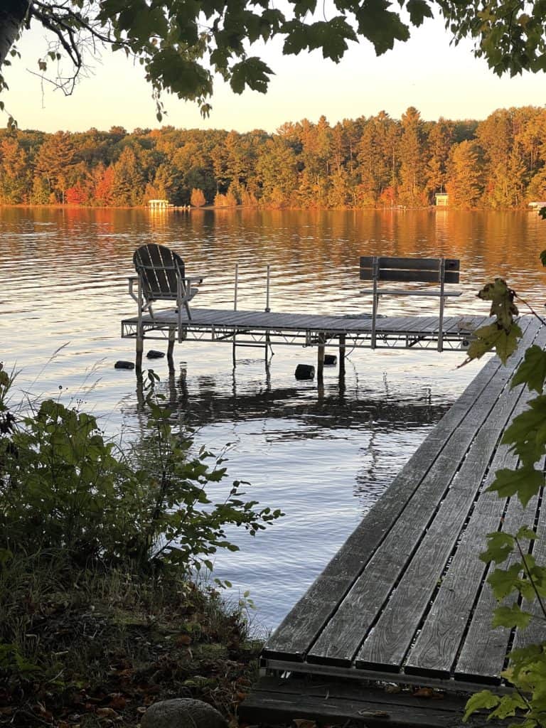 Fall at the Lake in the Northwoods of Wisconsin