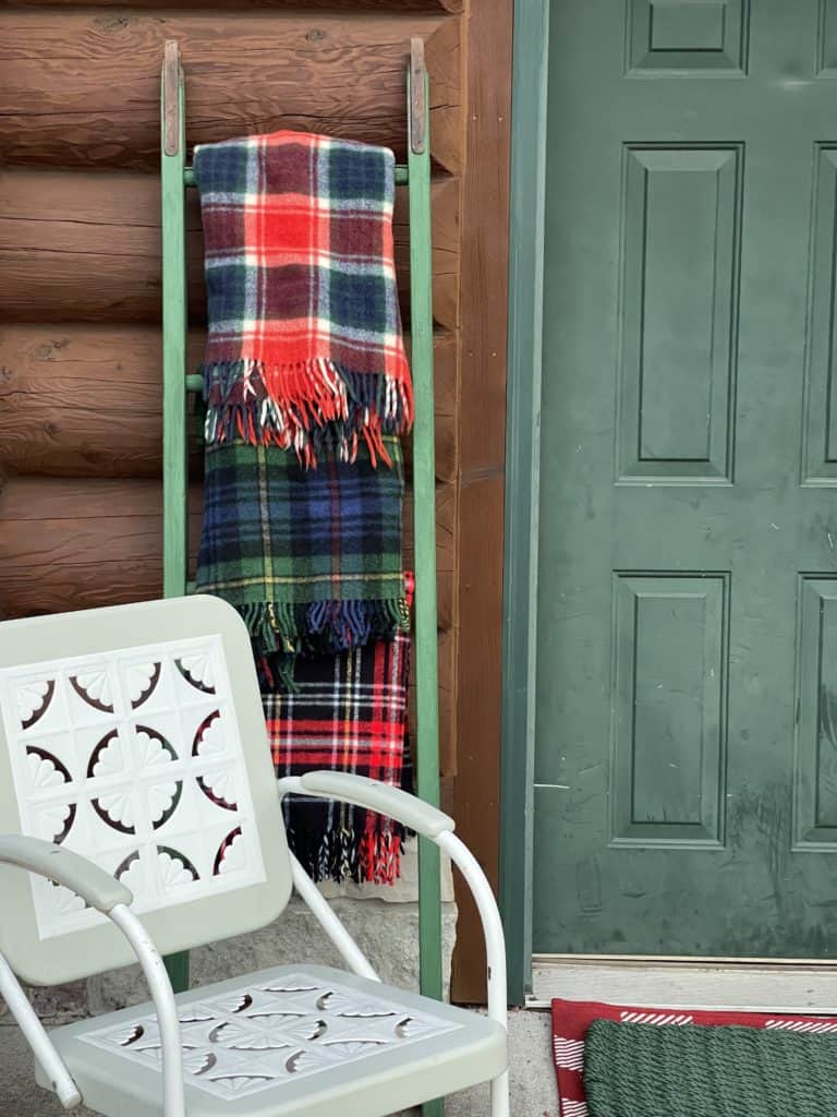 Cabin Porch in Fall