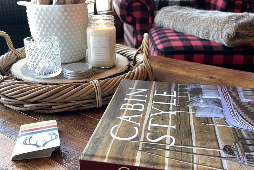 Winter Cabin Coffee Table Decor