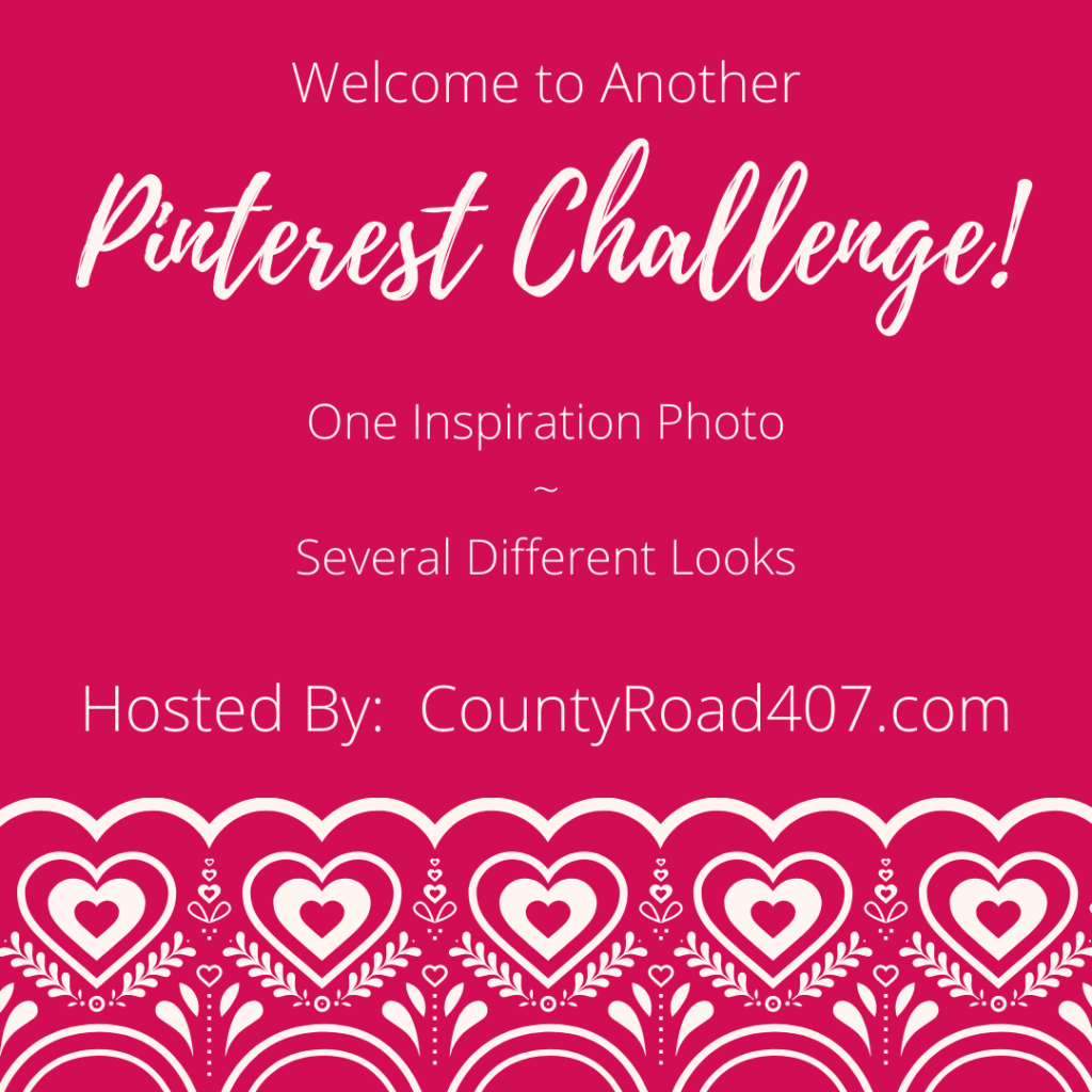 Valentine decor cloche Pinterest Challenge.