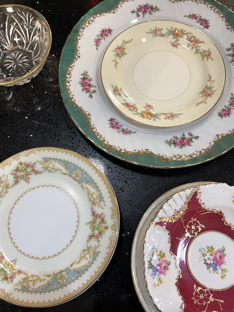 Vintage Dishes to Mix and Match