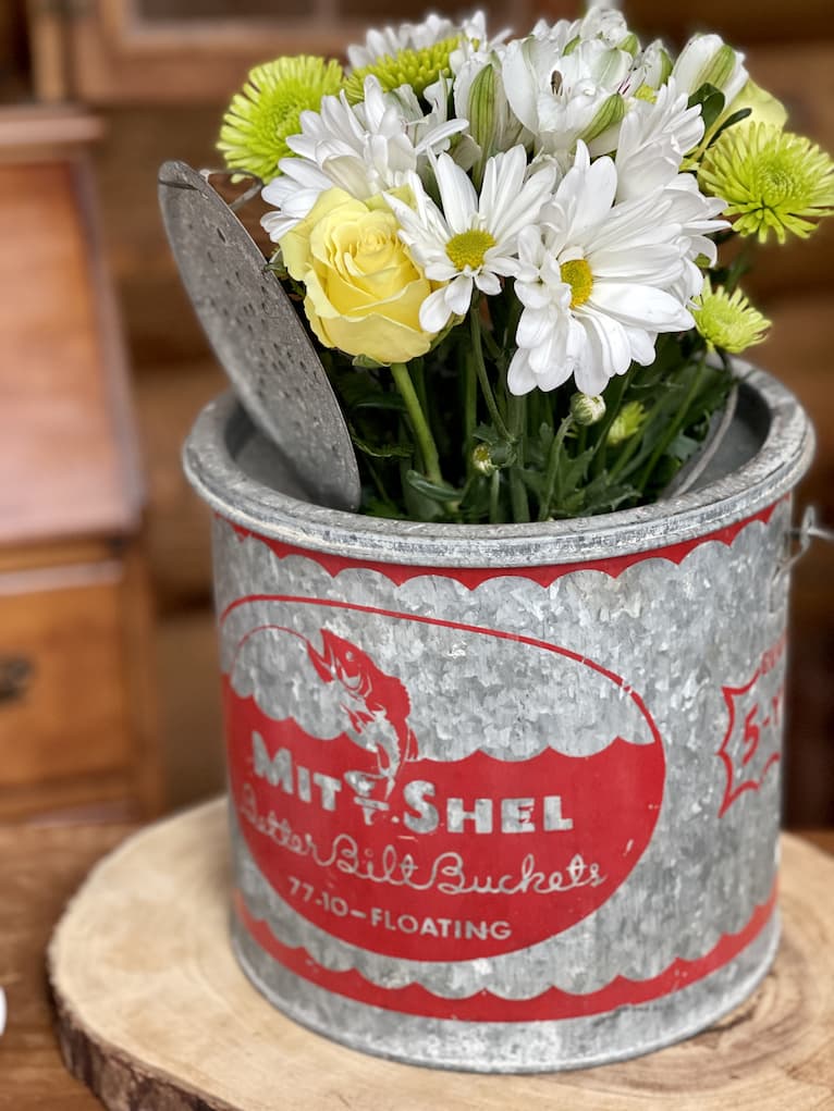 10 Ways to Use Thrifted Minnow Buckets ~ White Arrows Home