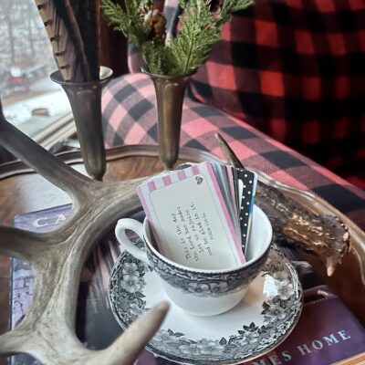 Using Thrifted Finds to Display Encouragements