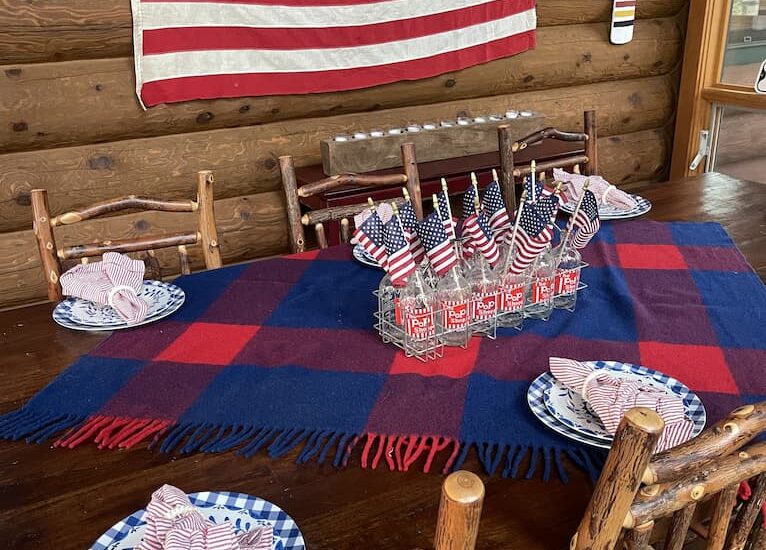 Patriotic Summer Tablescape Decor