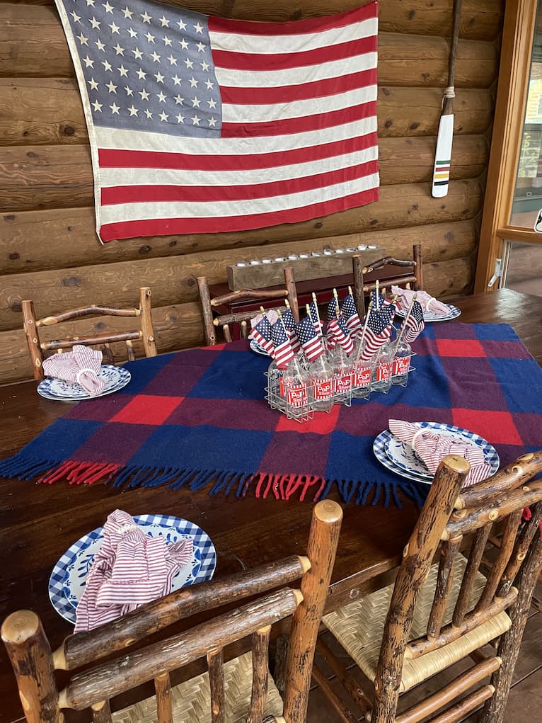 Patriotic Summer Tablescape Decor