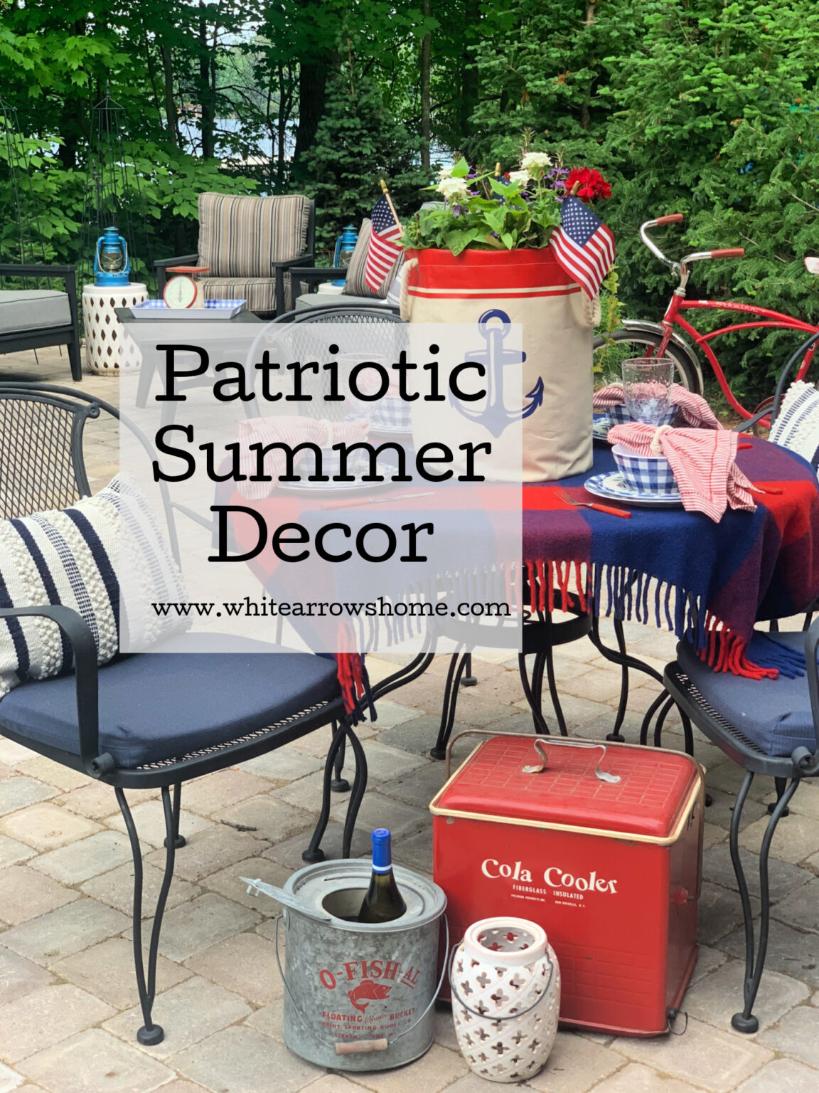 Patriotic Decor For Memorial To Labor Day White Arrows Home Patriotic decor for memorial to labor day white arrows home