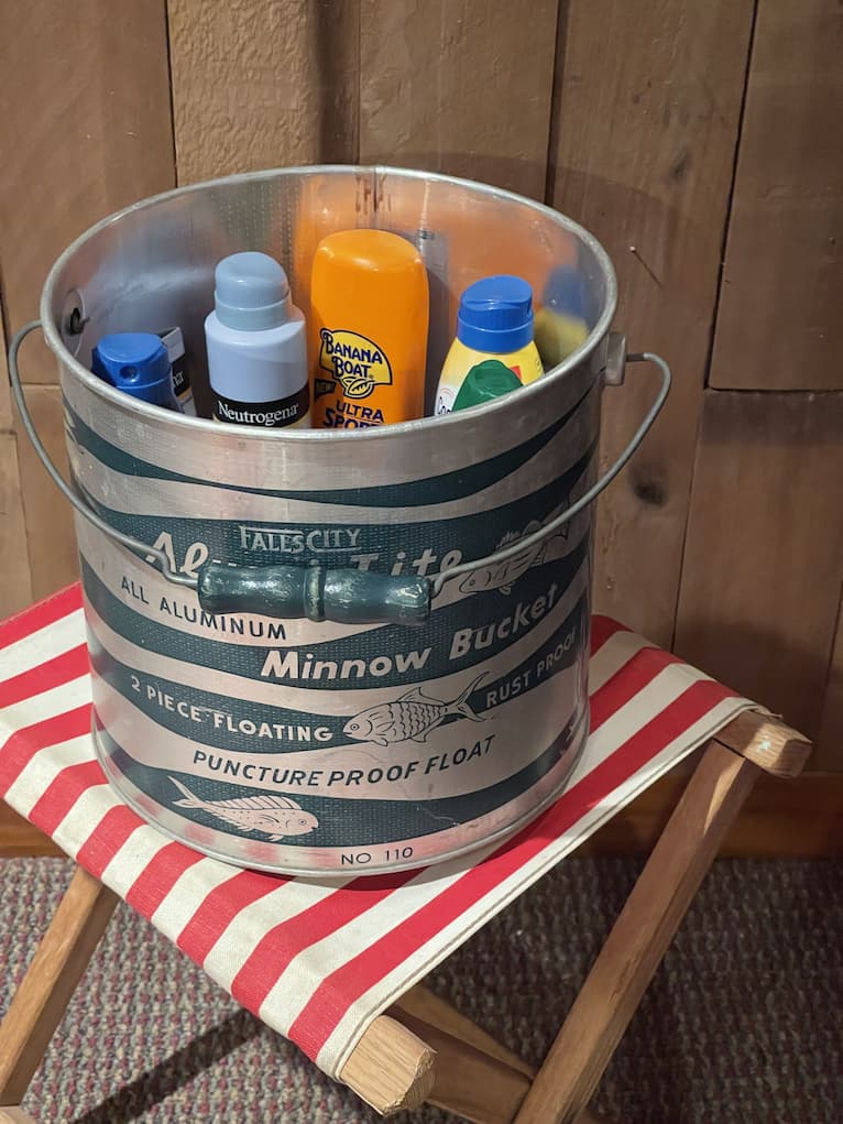 10 Ways to Use Thrifted Minnow Buckets ~ White Arrows Home