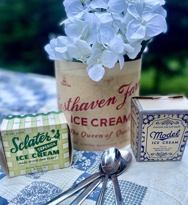 Vintage Ice Cream Cartons