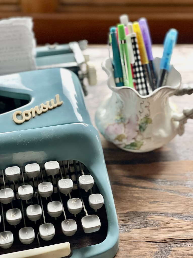 Teen Girl's Desk Decorated for Fall