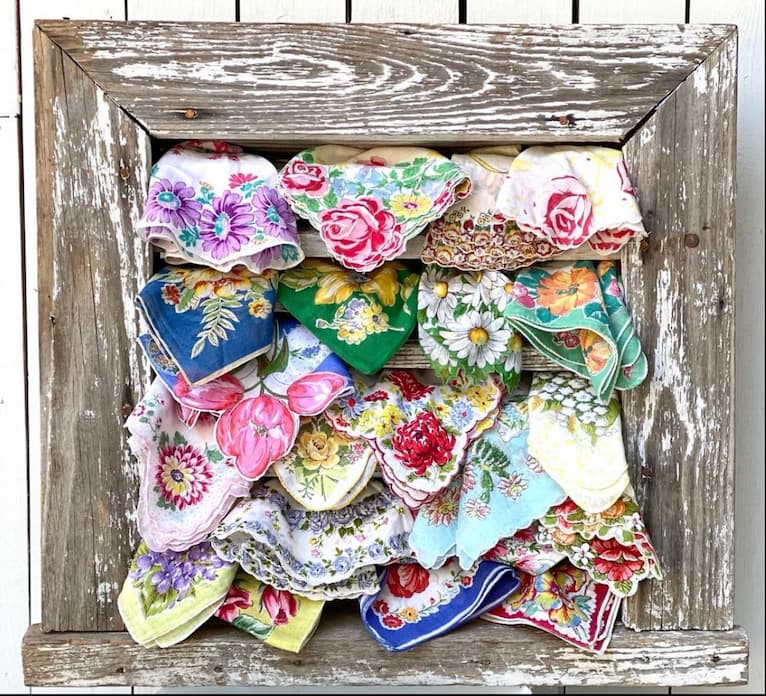 A Vintage Collection Using and Displaying Old Handkerchiefs