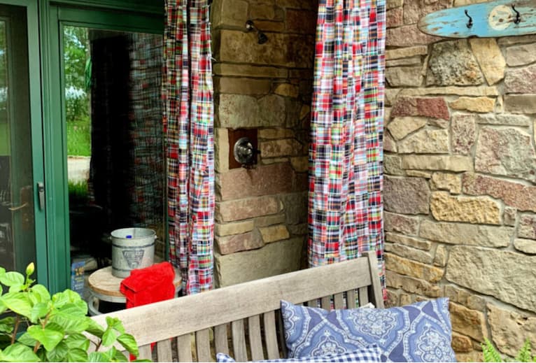 DIY Outdoor Shower Curtain