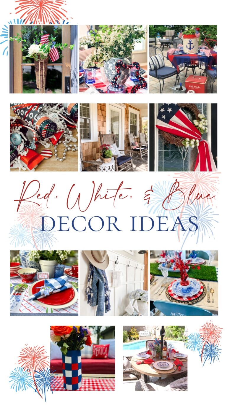 9 Easy Ways To Add Americana To Your Decor White Arrows Home   Patriotic Hop 2023 Pinterest Graphic  768x1365 