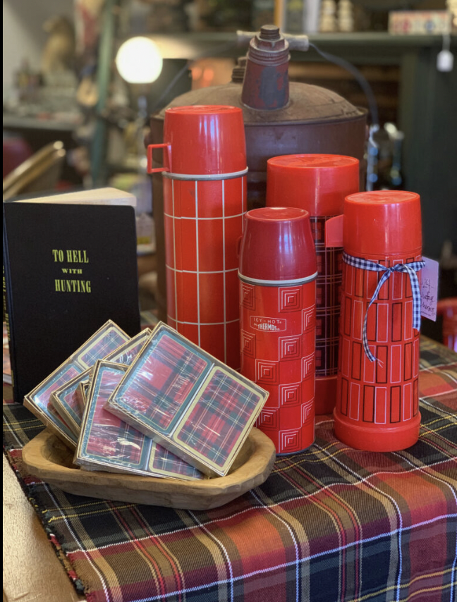 Thermos, Kitchen, Vintage Red Tartan Plaid Thermos