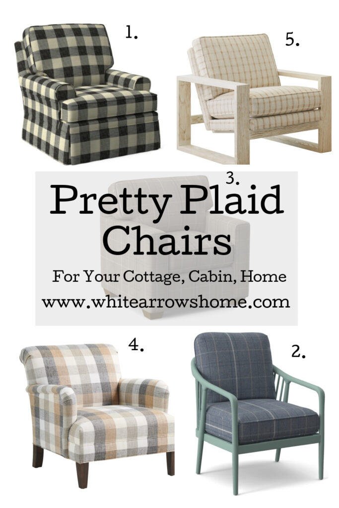 Windowpane best sale plaid chair