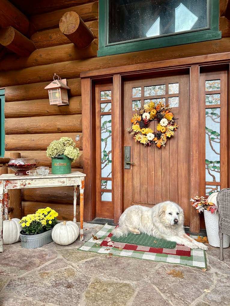 Fall Cabin Porch
