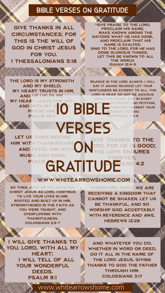 Bible Verses on Gratitude