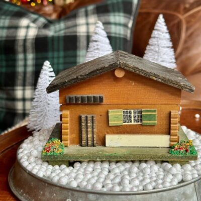 A Green, White and Gold Christmas in the Birch and Pines