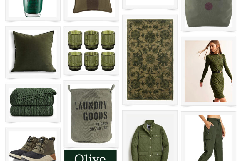 Olive Green Fashion and Decor